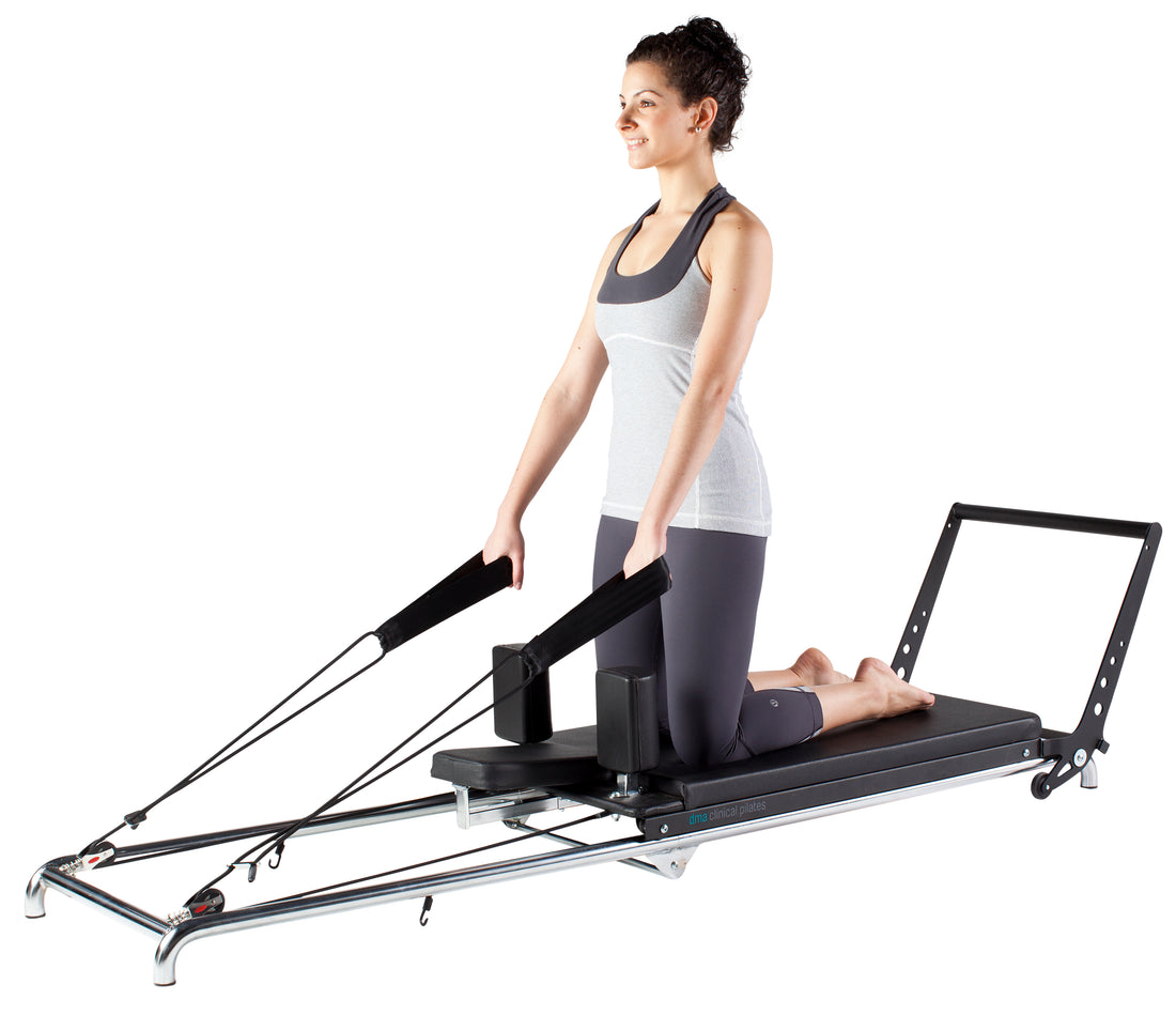 Pilates Reformer Machine for Home Workouts with Foldable Frame